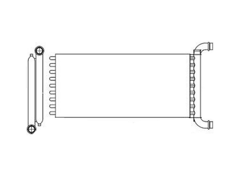 Radiator Incalzire Mercedes Viano (W639), 09.2003-2014, motor 2.1 CDI, 3.0 CDI, diesel, 2.5/3.2/3.5/3.7 V6, benzina, Incalzire principala, aluminiu brazat/aluminiu, 360x170x26 mm,