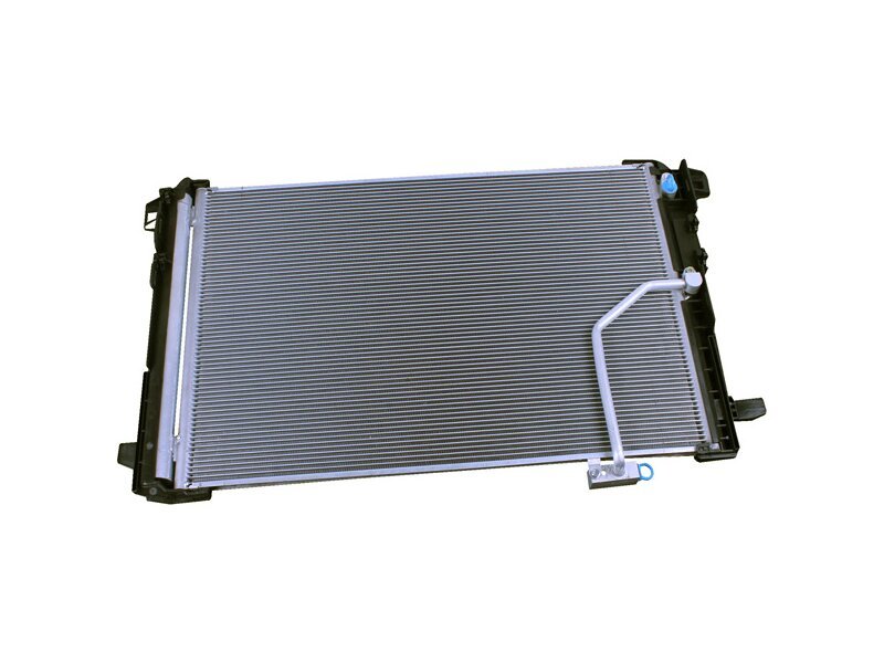 Condensator climatizare Mercedes Clasa C (W204), 01.2007-2014, motor 1.6 compressor, 115 kw benzina, cutie manuala/automata, C180 Kompressor BlueEfficiency;C (W204, S204);, full aluminiu brazat, 645 (605)x435 (420)x16 mm, cu uscator si filtru integrat