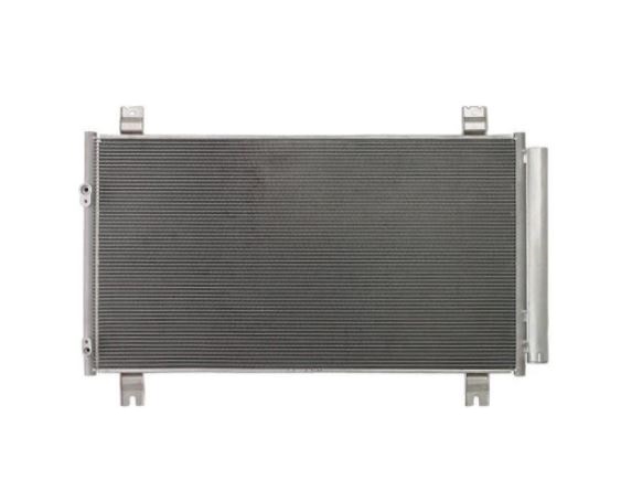 Condensator climatizare Mitsubishi Grandis, 04.2004-12.2011, motor 2.4, 121 kw benzina, cutie manuala/automata, full aluminiu brazat, 745(700)x395(385)x16 mm, cu uscator si filtru integrat