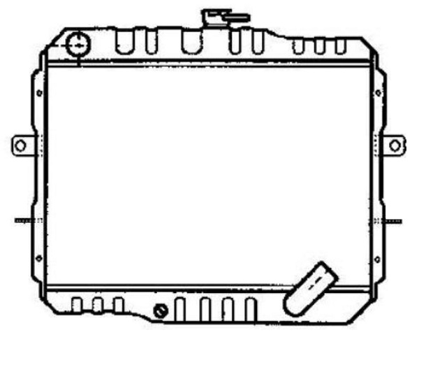 Radiator racire Mitsubishi L300, 04.1983-1986, motor 2.3 D, 50 kw, diesel, cutie manuala, cu/fara AC, 490x390x49 mm, SRLine, aluminiu brazat/plastic