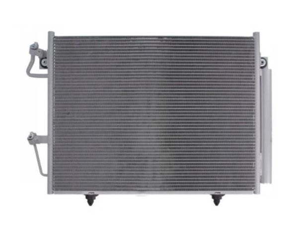 Condensator climatizare Mitsubishi Pajero (V80/V90), 02.2007-10.2009, motor 3.0 V6, 154 kw benzina, cutie manuala, full aluminiu brazat, 662 (620)x500 (490)x18 mm, cu uscator si filtru integrat
