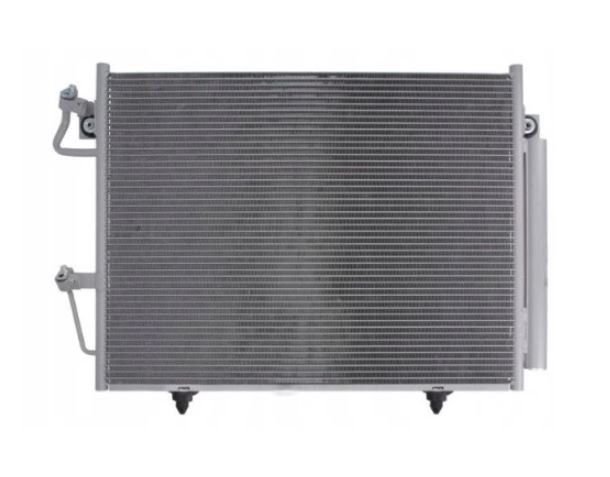 Condensator climatizare Mitsubishi Pajero (V80/V90), 02.2007-10.2009, motor 3.0 V6, 154 kw benzina, cutie manuala, full aluminiu brazat, 662(620)x500(490)x18 mm, cu uscator si filtru integrat