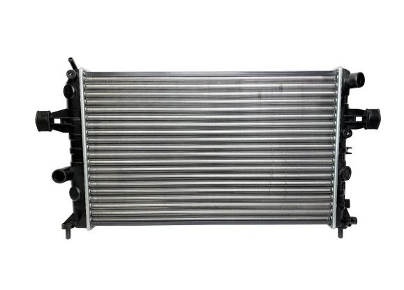 Radiator racire Opel Astra G, 02.1998-02.2004, motor 1.4, 66 kw; 1.6, 55/74 kw; 1.8, 85 kw, benzina, cutie manuala, cu AC, 600x366x17 mm, aluminiu brazat/plastic,