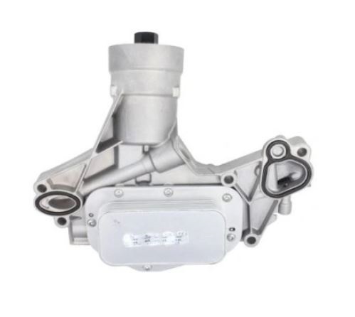 Radiator racire ulei motor, termoflot Opel Astra H, 02.2007-2014, Meriva, 01.2006-2010, motor 1.6 T, 132 kw, benzina, 140x69x29 mm, cu filtru ulei si suport fixare, din aluminiu