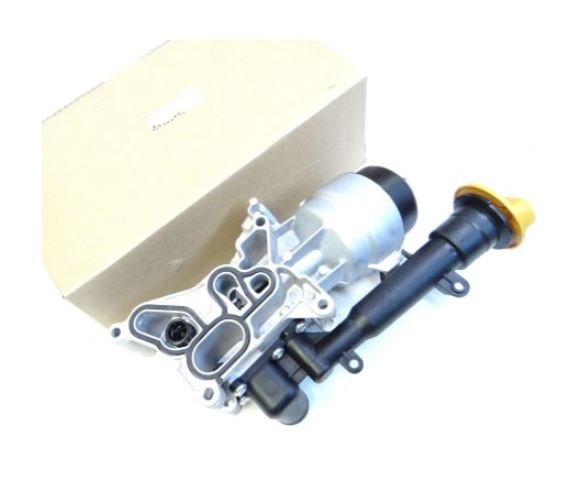 Radiator racire ulei motor, termoflot Fiat 500, 10.2007-, motor 1.3 MultiJet, 55 kw, Fiat 500L, 09.2012-, motor 1.3 MultiJet, 62 kw, diesel, 112x70x25 mm, cu filtru ulei si carcasa, din aluminiu