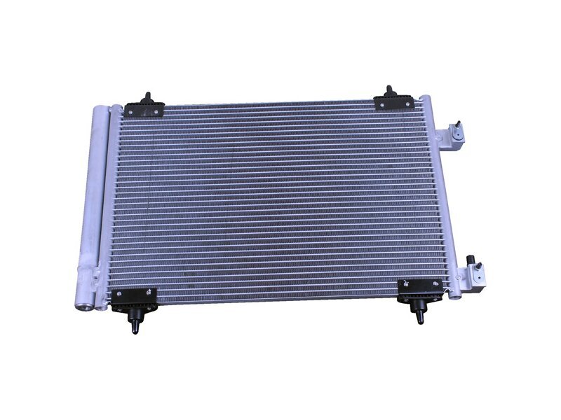 Condensator climatizare BERLINGO, 2008-; C4 PICASSO, 2007-2013; C4 2004-, DS4, Peugeot 3008, 307, 308, 5008, PARTNER, 2008-; RCZ motor 1.2 PureTech, 1.2 THOP; 1.4; 1.6; 1.6 e-HDI/HDI; 1.6 THP; 2.0 BlueHDI/HDI; full aluminiu brazat, 570(530)x360x16 mm