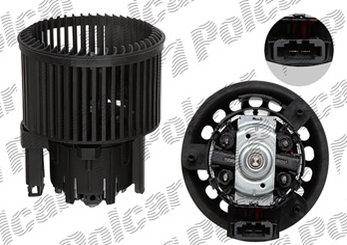 Ventilator habitaclu Citroen C4, 2010-, DS4, 2011-2015, motor 1.6 HDI, 2.0 HDI, diesel, 1.2 THP, 1.4, 1.6/1.6 THP, benzina, cu 2 pini, diametru 142 mm,