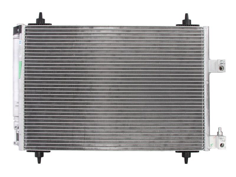 Condensator climatizare Citroen C5, 2004-; Citreon C6, 09.2005-, Peugeot 407, 05.2004-2011, full aluminiu brazat, 555(510)x358x16 mm, cu uscator si filtru integrat
