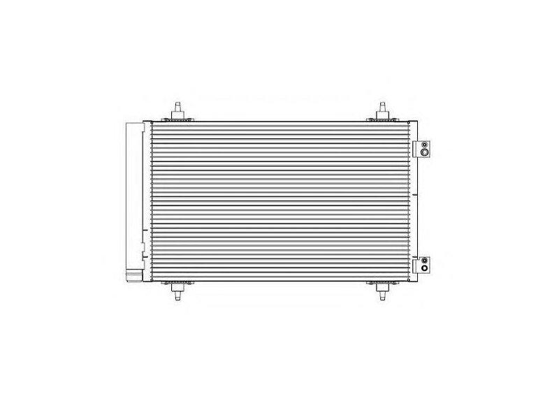 Condensator climatizare OEM/OES Citroen C4 Picasso/Grand Picasso; 02.2007-12.2013, motor 2.0, 103 kw benzina, cutie manuala/automata, full aluminiu brazat, 570(530)x363(340)x16 mm, cu uscator si filtru integrat