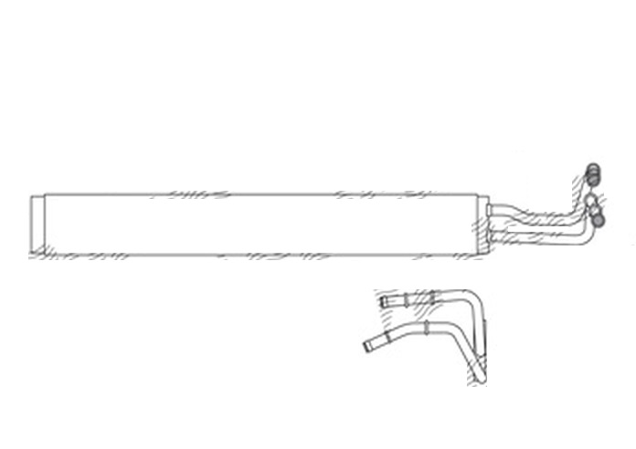 Radiator racire ulei motor, termoflot Porsche Panamera (970) 05.2009-2016, motor 3.0 TDI, 155/184/206/221 kw, diesel, 560x72x16 mm, racitor sistem directie, din aluminiu brazat