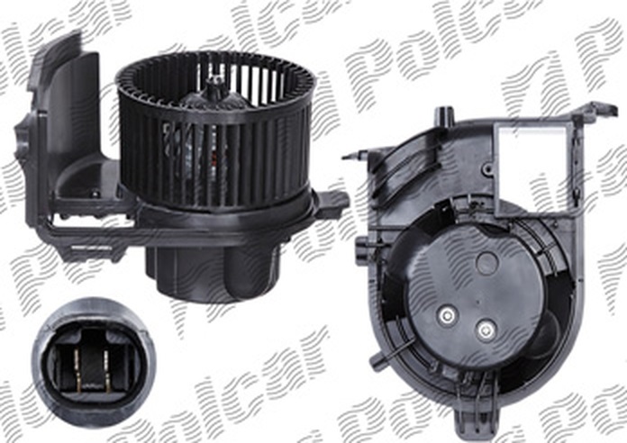 Ventilator habitaclu Renault Clio 2, 1998-2012, motor 1.2, 1.4; 1.6; 2.0, 3.0 V6, benzina, 1.5 dci, 1.9 D, 1.9 dTi, diesel, cu/fara AC, cu 2 pini, diametru 147 mm,