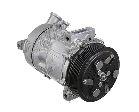 Compresor aer conditionat Saab 9-3, 2007-2013, motorizare 1.9 TTiD, 96kw/118kw/132kw, Cadillac BLS, 2006-2009, 1.9 D, 132kw, diesel, rola curea 120 mm, 6 caneluri, tip Sanden: SD7V16