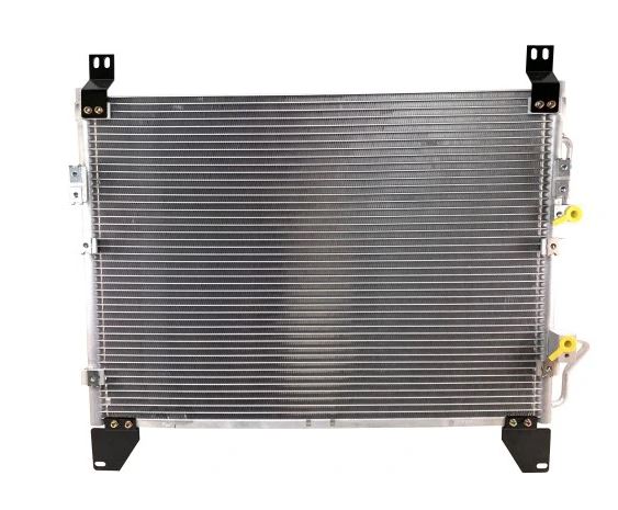 Condensator climatizare SSangYong Rexton, 2002-, motor 2.7 XDI, 126 kw diesel, cutie, full aluminiu brazat, 655 (610)x457 (445)x18 mm, fara filtru uscator