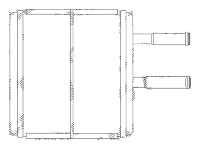 Radiator Incalzire Suzuki Baleno, 03.1995-05.2002, motor 1.3, 1.6; 1.8 benzina, 1.9 TD, diesel, aluminiu brazat/aluminiu, 135x179x33 mm,