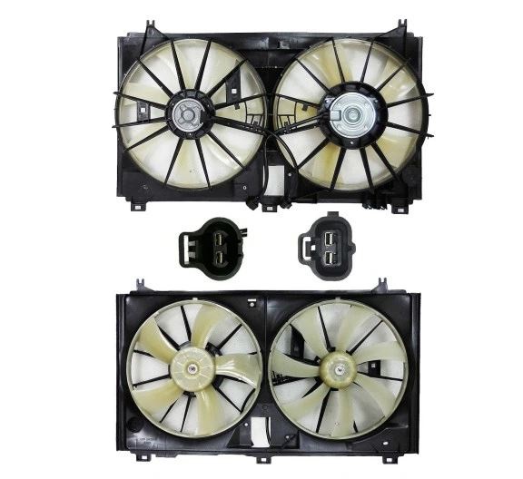 GMV radiator electroventilator Lexus GS, 2005-2012, GS450h, motor 3.5 V6, benzina/electric, cutie CVT, cu AC, 355/355 mm,