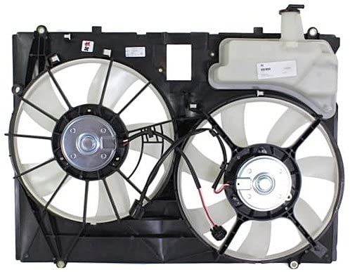 GMV radiator electroventilator Lexus RX, 2004-2009, RX350, motor 3.5 V6, benzina, cutie automata, cu AC, 335/335 mm; 3 pini, Versiunea SUA; cu modul de control electronic,