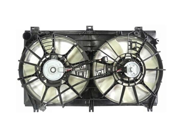 GMV radiator electroventilator Lexus GS, 2012-, GS350, motor 3.5 V6, benzina, cutie automata, cu AC, 355/355 mm; 3 pini; cu modul de control electronic,