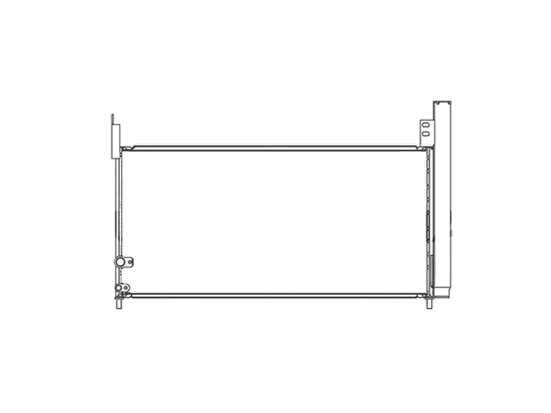 Condensator climatizare Lexus CT, 12.2010-2016, motor 1.8, 72 kw benzina/electric, cutie, full aluminiu brazat, 675(625)x308(293)x22 mm, cu uscator si filtru integrat