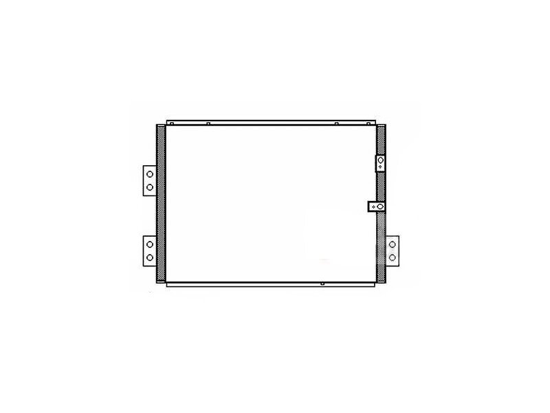Condensator climatizare Toyota HI-ACE (HX10), 08.1995-08.2001, motor 2.4 D, 55 kw/58 kw; 2.4 TD, 66 kw diesel, cutie manuala, full aluminiu brazat, 690(640)x475(455)x16 mm, fara filtru uscator