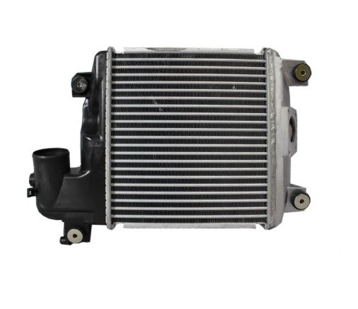 Intercooler Toyota Hilux, 07.2005-03.2012, motor 2.5 D-4D 75/88/96/106kw, 3.0 D-4D 120/126kw, diesel, cu/fara AC, aluminiu brazat/plastic, 275x302x50 mm, SRLine, rezervor aluminiu dreapta