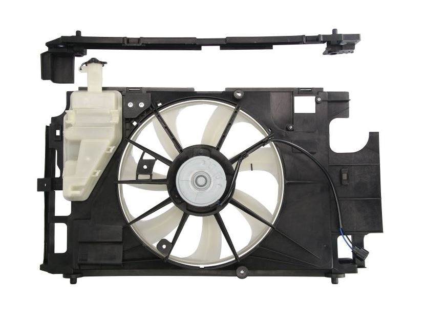 GMV radiator electroventilator Toyota Prius c, 2012-, motor 1.5, benzina/electric, 375 mm, cu vas expansiune,