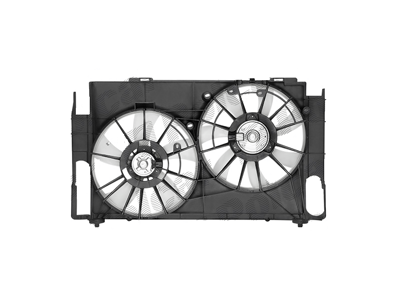 GMV radiator electroventilator Toyota RAV-4 (XA40), 2013-2018, motor 2.0, benzina, 335/335 mm; (2 +2) pini,