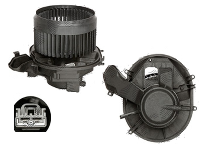 Ventilator habitaclu Volvo S60, 2000-2009, motor 2.0 T, 2.3 T, 2.4/2.4 T, 2.5 T, benzina, 2.4 D/D5, diesel, cu/fara AC, putere 360 W, diametru 156 mm,