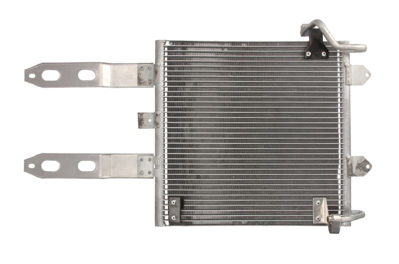 Condensator climatizare Seat Arosa, 10.1999-06.2004, motor 1.0, 37 kw; 1.4, 74 kw benzina, cutie manuala, full aluminiu brazat, 385 (345)x363x16 mm, fara filtru uscator 6FHY003901