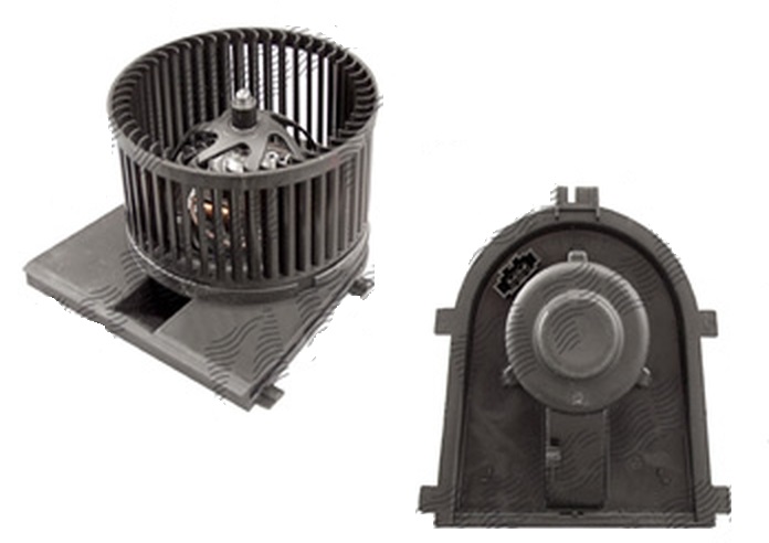 Ventilator habitaclu Audi A3 (8L), 1996-2003, motor 1.6, 1.8 T, benzina, 1.9 TDI, diesel, cu/fara AC, cu 2 pini, putere 140 W, diametru 146 mm