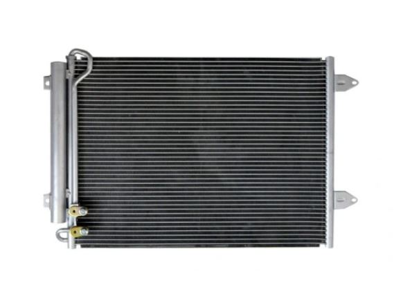 Condensator climatizare VW PASSAT (B6/B7), 2005-2014; PASSAT CC, 2008-2012; CC, 05.2015-12.2016; motor 1.6, 2.0 benzina, 1.6 TDI/2.0 TDI, diesel, cutie manuala/automata, full aluminiu brazat, 615 (575)x455x16 mm,