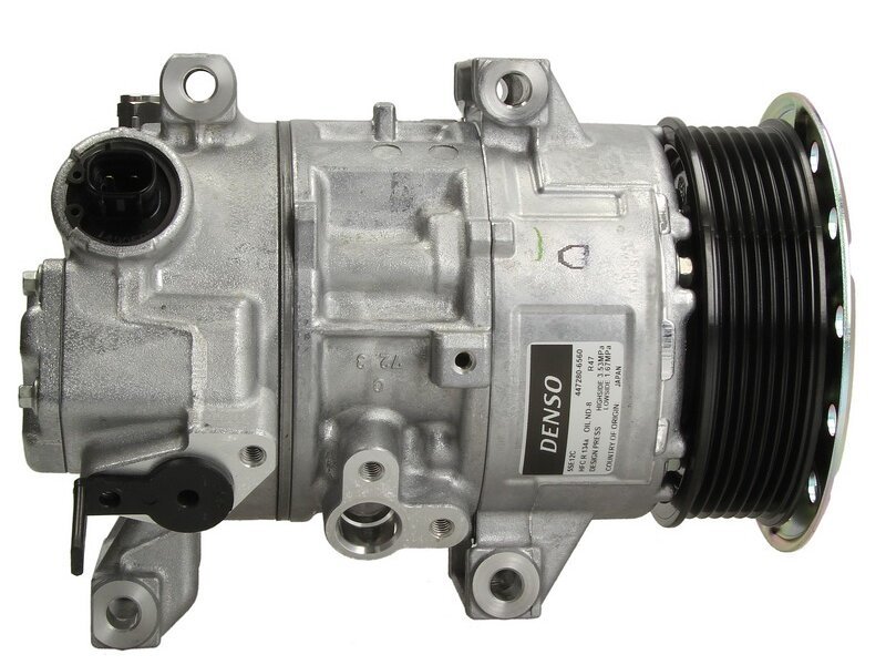 Compresor aer conditionat Toyota Auris 2007-10.2009, Auris 2012-05.2015, motor 2.0 D-4D, 93kw, diesel, rola curea 110 mm, 7 caneluri, de tip Denso: 5SE12C